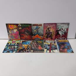Bundle of Ten Mixed Action Adventure Comic Books