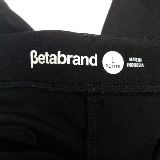 Betabrand Black Flare Leg Pants image number 3