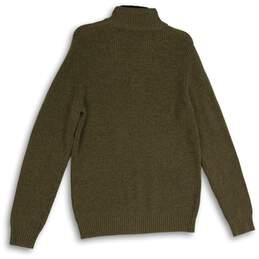 NWT G.H. Bass & Co. Mens Green Long Sleeve Knitted Henley Sweater Size Medium alternative image