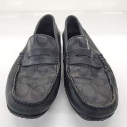 Coach Men's Mott Driver Charcoal Black Slip-On Loafers Size 10D alternative image