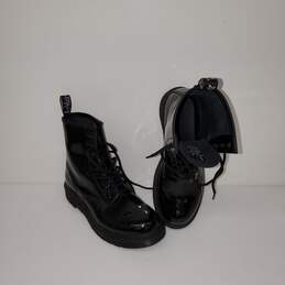 The Dr. Martens Black Airwair Zavala Leather Combat Boots AW004 Sz US8 UK6 EUR39