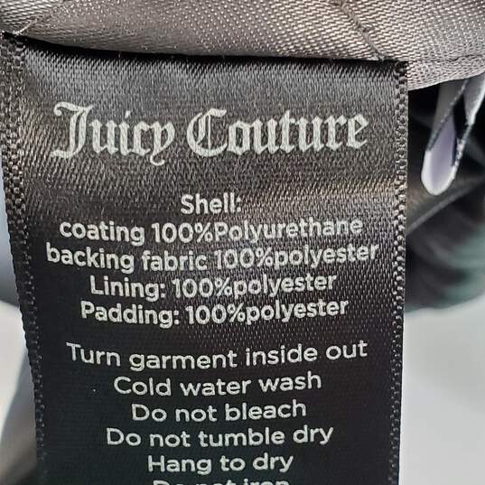 Juicy Couture Women Black Faux Leather Jacket L NWT image number 4
