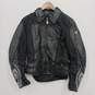 Hein Gericke Women's Black Leather & Nylon Full Zip Motorcycle Jacket Size 8 image number 1