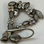 Designer Sorrelli Silver-Tone Multicolor Crystal Cut Stone Drop Earrings image number 4
