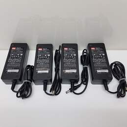 Lot of 4 Mean Well GS60A12-P1J AC/DC Power Supply Switching Adaptors