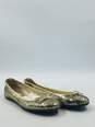 Authentic Jimmy Choo Gold Sequin Flats W 5 image number 3