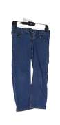 Boys Blue Medium Wash 5 Pockets Design Denim Straight Leg Jeans Size 10 image number 1