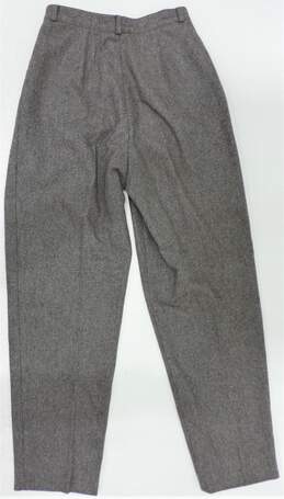 Vintage Gucci Women's Grey Wool High-Rise Pleated Trousers Size 42 W/COA alternative image