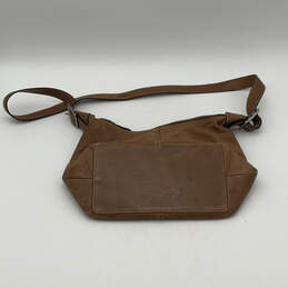Womens Brown Leather Inner Pockets Adjustable Strap Hobo Crossbody Bag alternative image