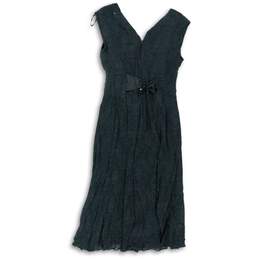Liz Claiborne Womens Black White Polka Dot A Line Dress Sz 4 SHOE63R2P-F alternative image