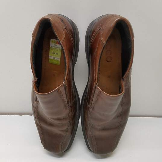 Ecco Brown Leather Slip On Loafers US 9.5 image number 5