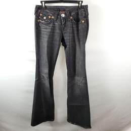 True Religion Women Black Jeans Sz 27