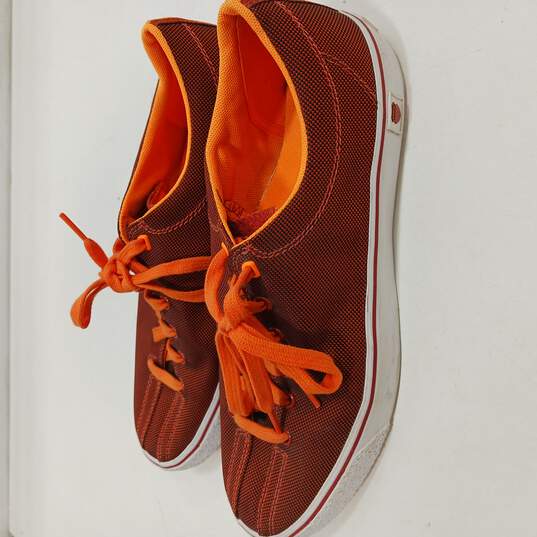 K-Swiss Orange Canvas Sneakers Men's Size 9.5 image number 2