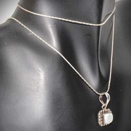 Silpada Pearl Pendant With 925 Chain - 5.93g