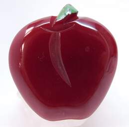 Vintage Carved Cherry Bakelite Apple Brooch 16.4g