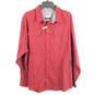 Wrangler Men Red Denim Button Up Shirt XLT NWT image number 1