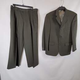 Karl Kami Men Green Suit Set Sz 38 NWT