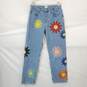 BDG Women's Flower Embroidered Wide Leg Jeans Size 31 image number 1