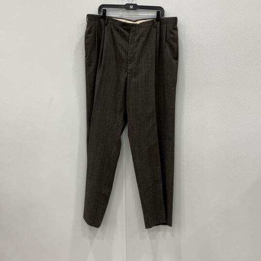 Christian Dior Mens Brown Gray Blazer & Pants 2 Piece Suit Set Size 48L With COA image number 4