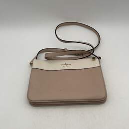 Kate Spade Womens Pink White Adjustable Strap Zipper Crossbody Bag alternative image