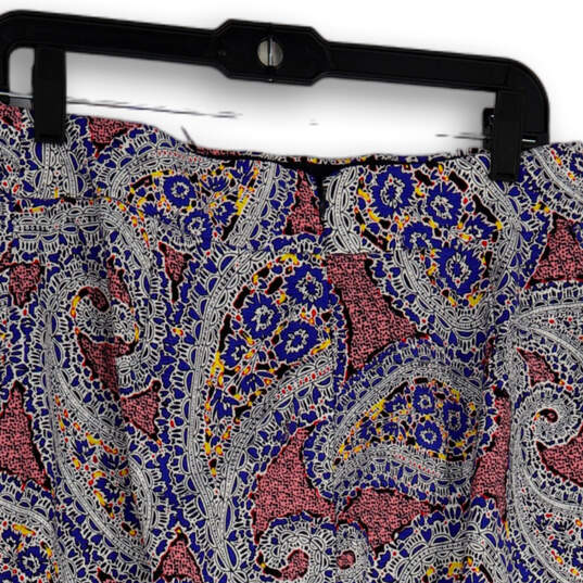 NWT Womens Multicolor Paisley Elastic Waist Straight & Pencil Skirt Size 8 image number 4