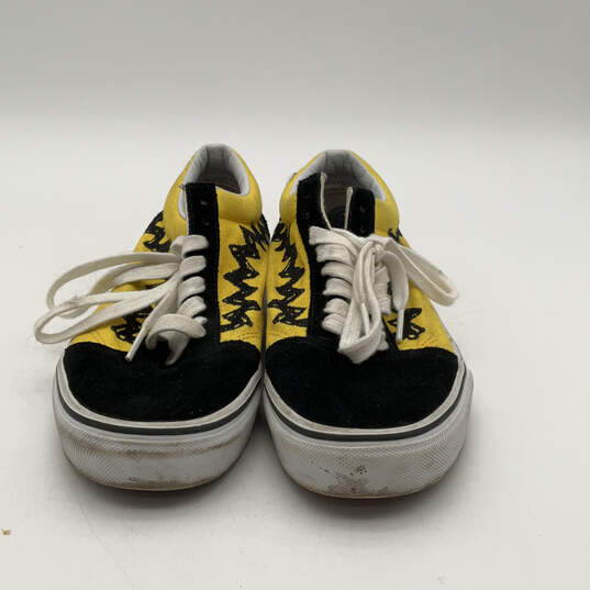 Unisex Old Skool 500714 Black Yellow Lace-Up Sneaker Shoes Size M 7 W 8.5 image number 3