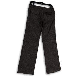 NWT Womens Black Heather Flat Front Straight Leg Pockets Dress Pants Sz 7/8 alternative image