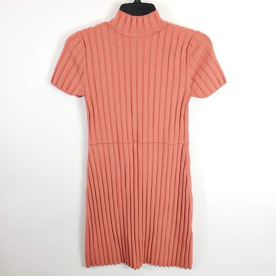 Free People Women Coral Knitted Dress XS image number 2