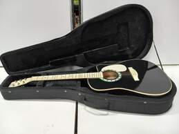Vintage Esteban Acoustic Guitar In Black Case With Accessories