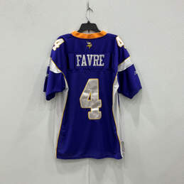 Mens Purple NFL Minnesota Vikings Brett Favre #4 Football Jersey Size 52 alternative image