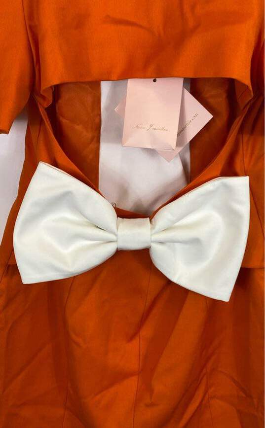 Nana Jacqueline Orange Mini Dress - Size Small image number 5