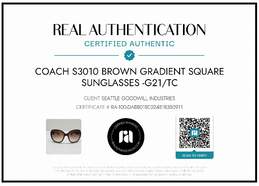 AUTHENTICATED COACH S3010 BROWN ROUNDED SUNGLASSES alternative image