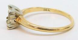 14K Yellow Gold Ring Setting For Round Solitaire Stone 2.0g alternative image