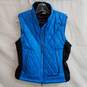 Marmot blue and black quilted puffer vest women's S image number 4