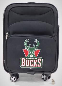 Denco NBA Milwaukee Bucks Wheeled Suitcase Carry On Luggage w/ Lock & Key