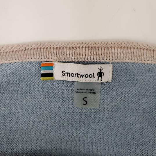 Smartwool Polyester Blend Pink & Blue Long Sleeve Crewneck Sweater Size SM image number 3