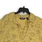 Lands' End Womens Yellow Floral Short Sleeve Spread Collar Blouse Top Size 1X image number 3