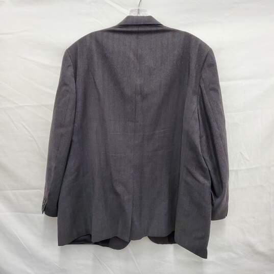 High Quality Pierre Cardin 100% Wool Gray Suit Jacket Size 44 image number 2