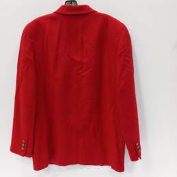 Liz Sport Red Wool Dress Jacket Size 10 alternative image