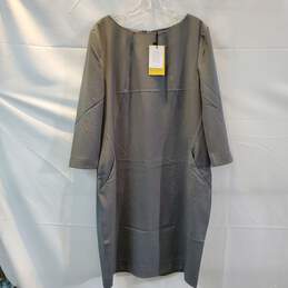 M.M. Lafleur New York Etsuko 3.0 Steel Gray Dress NWT Size 14