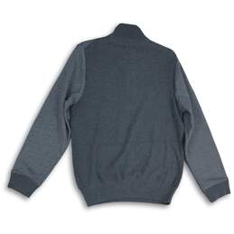 Calvin Klein Jeans Mens Gray 1/4 Zip Mock Neck Long Sleeve Pullover Sweater Sz L alternative image