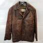 M. Julian Wilson's Leather Thinsulate Ultra Insulation Brown Jacket Adult Size M image number 1