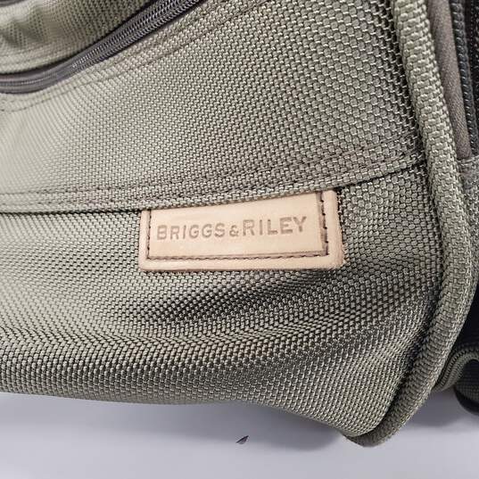 Briggs & Riley Travelware Green Canvas Expandable Carry On Duffle Bag image number 2