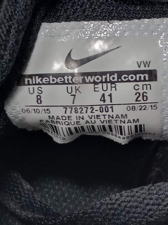 Nike SB Men's Black & White Skate Shoes Size 8 image number 6