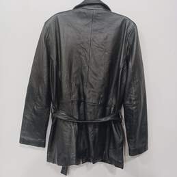 Women’s Wilsons Leather Belted Full-Zip Leather Jacket Sz M alternative image
