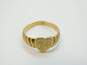 10K Yellow Gold Heart Swirl Band Ring FOR REPAIR 2.7g image number 1