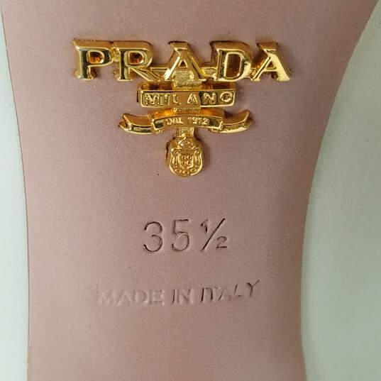 Prada Peep Pump Women's Sz.35.5 Ivory  US Size 5    Authenticated image number 7
