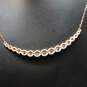 Blee Inara Signed Sterling Silver Rose Gold Plated CZ Accent Necklace - 3.59g image number 8
