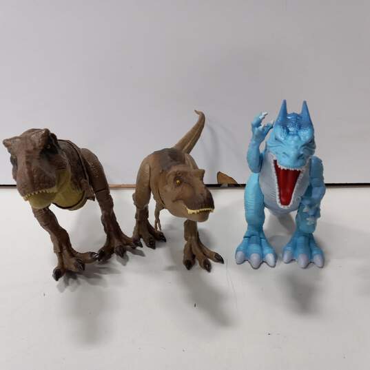 3 Dinosaur Toy Bundle/ 2 Battery Operated image number 1