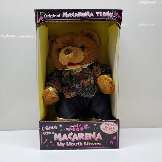 The Original Macarena Singing Teddy Bear For Parts/Repair image number 1